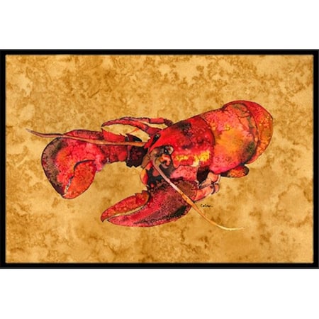 Carolines Treasures Carolines Treasures 8715MAT Lobster Indoor Or Outdoor Mat - 18 x 27 in. 8715MAT
